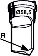Eckenabrundstempel Nr. 7 - Radius 25 mm