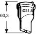 Langlochstempel Nr. 5 - 22,0 x 31,0 mm